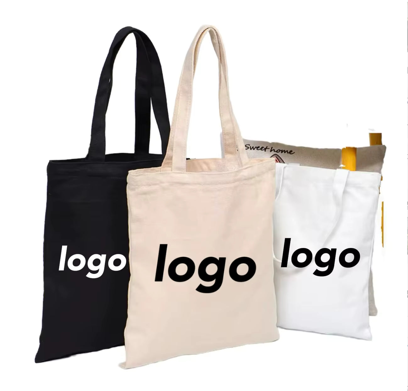 BOLSAS DE COMPRAS CANVAS PERSONALIZADOS 16''x14''