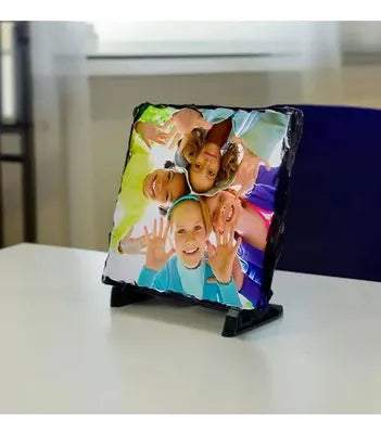 Porta Retrato de Piedra Cuadrado Mediano (7.87” x 7.87”)